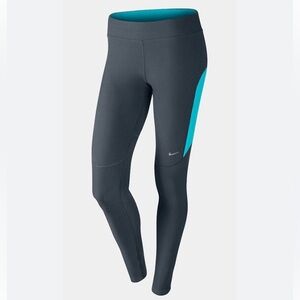 Nike Womens Filament Running Tights - Dark Armory Blue/Gamma Blue